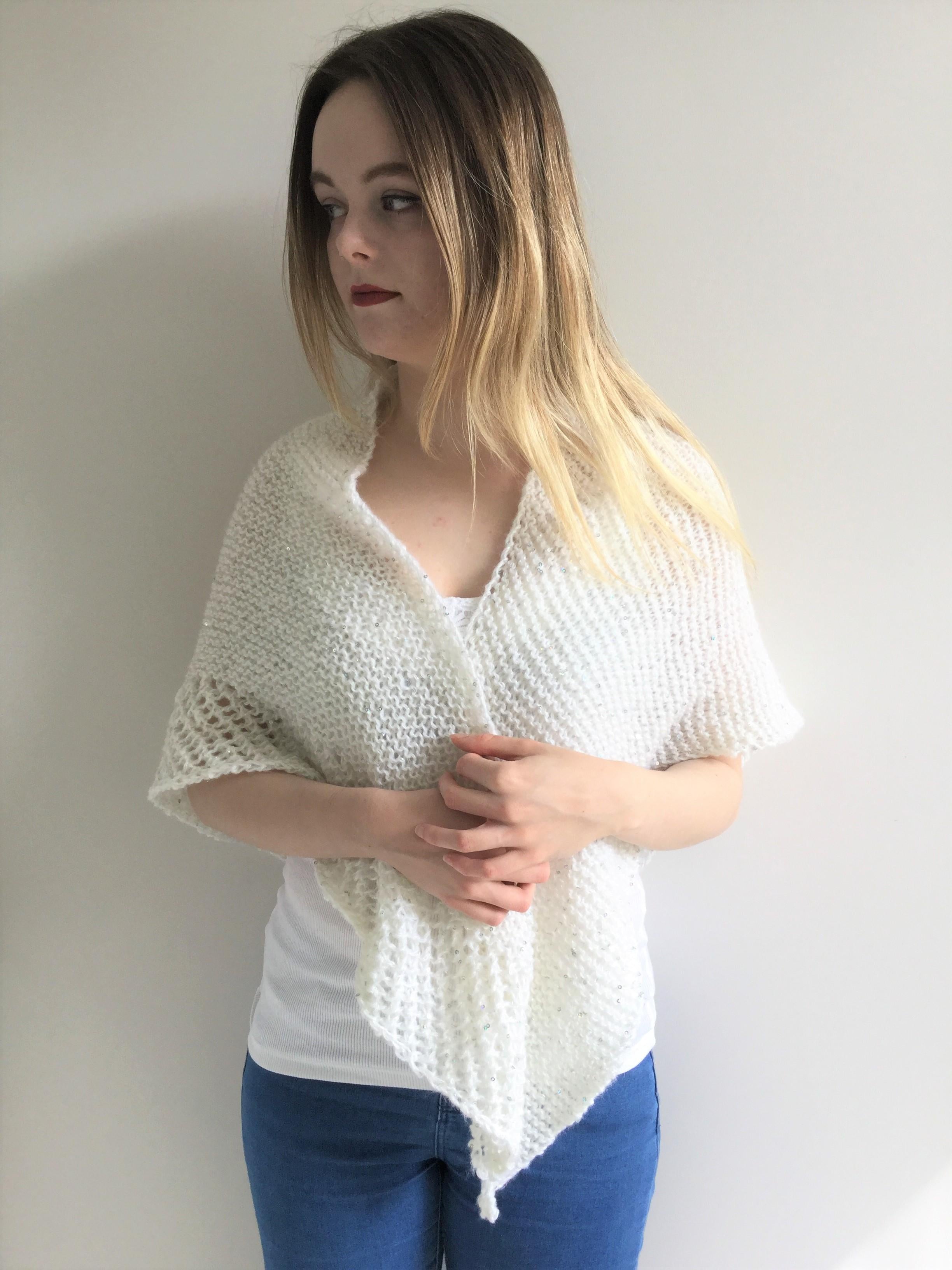 'Silver' Scarf Shawl