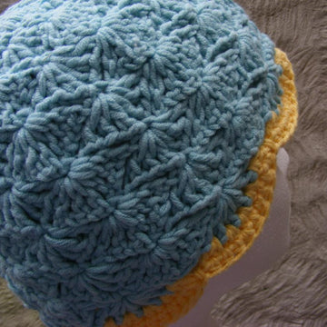 Sunshine and Shells Cloche / Chemo Cap