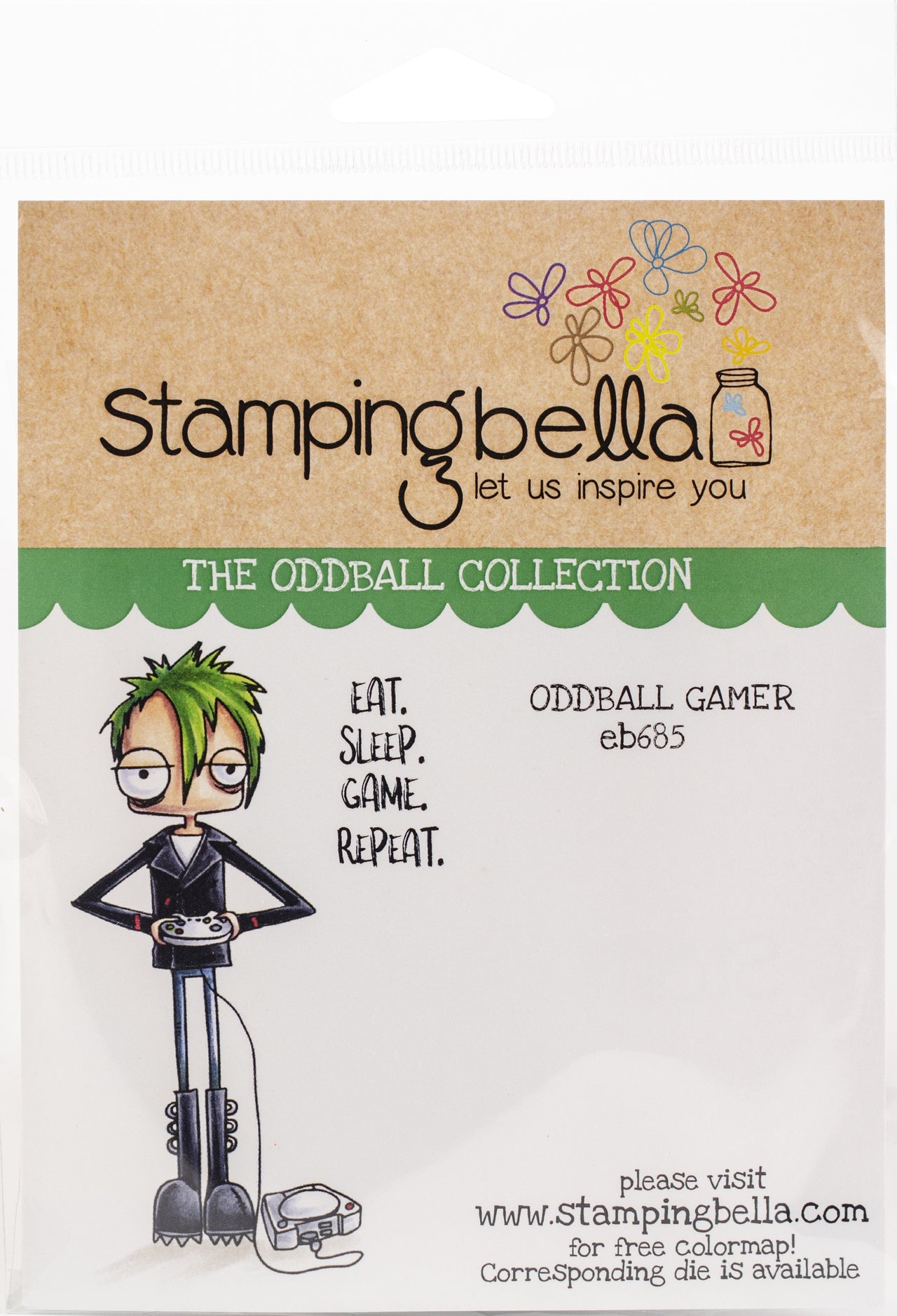 Stamping Bella Cling Stamps - Oddball Gamer