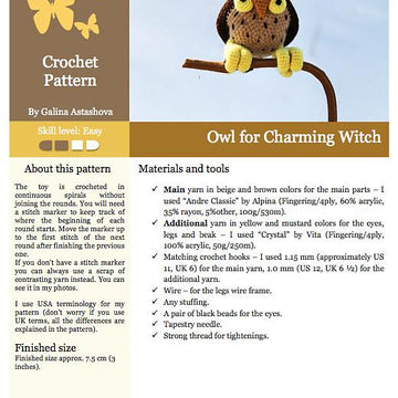 083 Owl for Charming Witch
