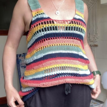 Crochet Ladder Vest Top