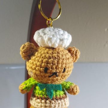 Mini Boris Bear Keychain Crochet Pattern| Amigurumi Bear| Beginner Crochet PDF| Cute Animal Keychain