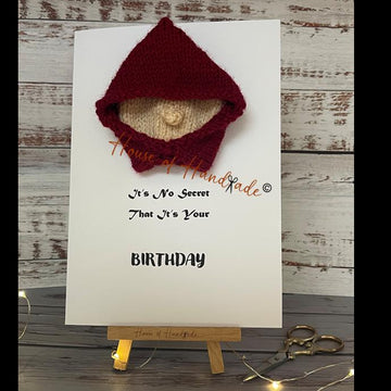 Hooded Knit and Print Knitting Pattern Make Your Own Card PDF Instant Download