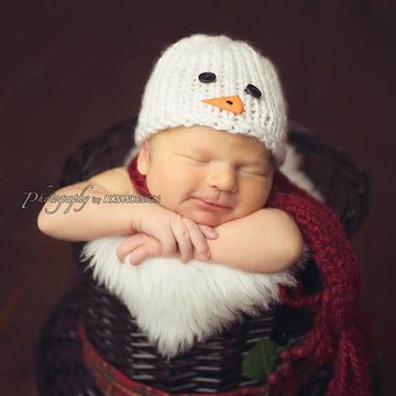 Christmas Baby  Snowman, Newborn Snowman Hat and Scarf