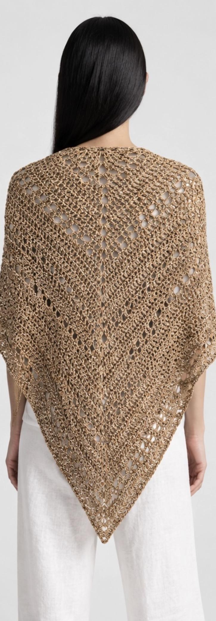 Golden Crochet Shawl