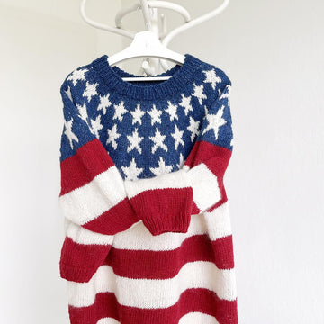 US Flag Icelandic Lopapeysa Sweater