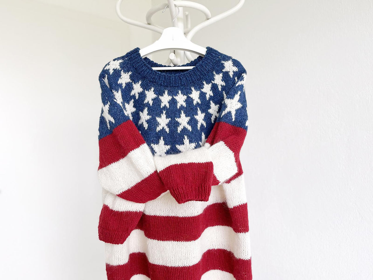 US Flag Icelandic Lopapeysa Sweater