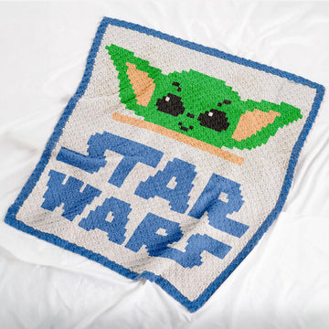 Grogu Baby Yoda C2C Crochet Blanket Pattern Star Wars