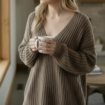 Knit like Faux Angora Sweater