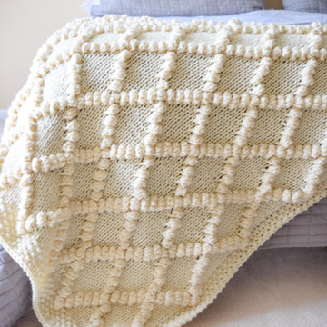 Bobble Knit Throw