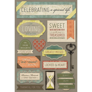 Karen Foster Cardstock Stickers - Celebrating A Special Life