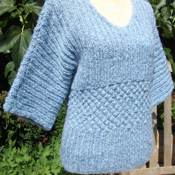 Rib & Trinity Stitch Sweater