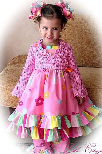 Flower Power Bolero Sizes 2-12 Pattern PDF