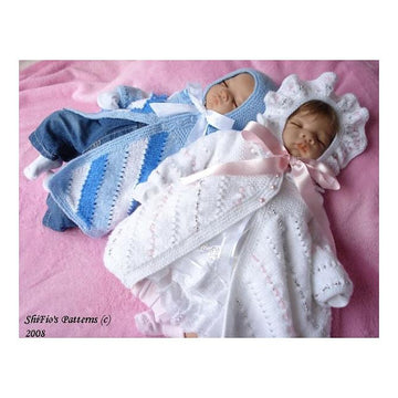 Knitting Pattern baby jacket & hat UK & USA Terms #88