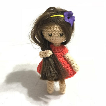 Crochet Doll Amigurumi . Tiny Mini Doll