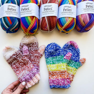 Marled Family Mittens