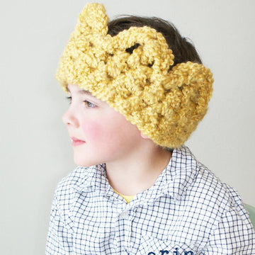 Chunky Crochet Crown Earwarmer (Hat030)