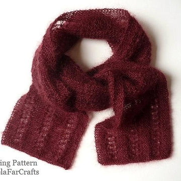 Mohair Eyelet Scarf
