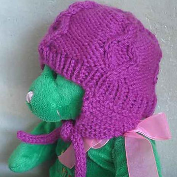 #88 Diamond Cabled Baby Hat
