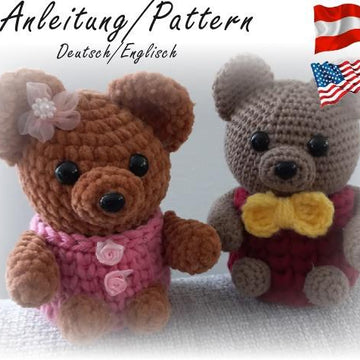 Teddy Bear Box Crochet Amigurumi PATTERN