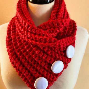 Cozy Crossroads Button Cowl