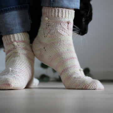 Leaf Flower Socks