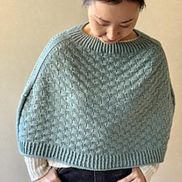 Chic check poncho