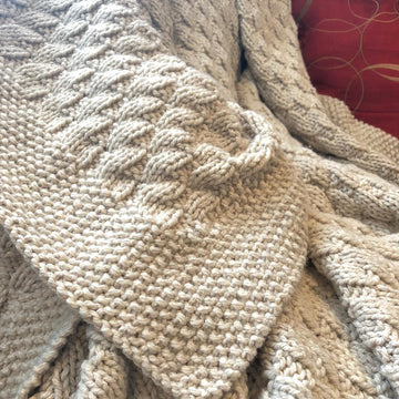 Super Easy Faux Cable Afghan