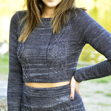 Crop it Like it's Hot Sweater and Skirt Set