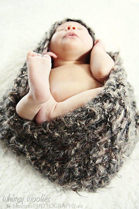 'Deep Earth Baby Bowl' Crochet Cocoon