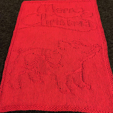 Nr. 389 25. Pig Merry Christmas guest towel
