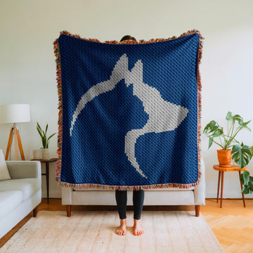 Dog and Cat Friendship Blanket C2C Crochet Pattern