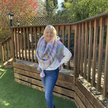 Pebble Beach Side to Side Shawl