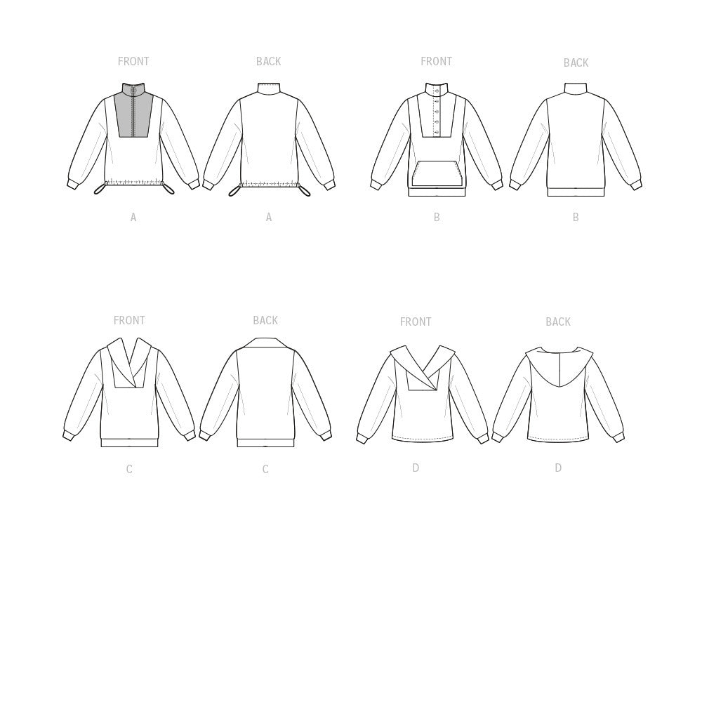 McCall's Misses' Pull-Over Top M8343 - Sewing Pattern