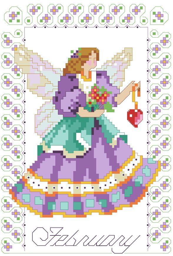 Birthday Faeries February - PDF