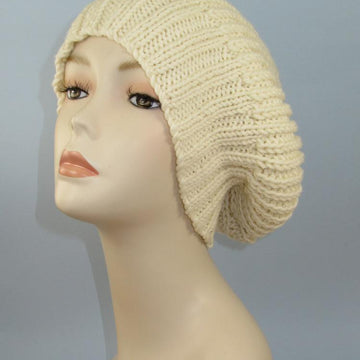 Chunky 2x2 Rib Cuff Fishermans Rib Slouch Hat