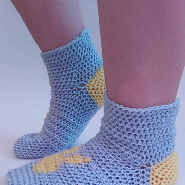 The 'Easter Bunny' crochet socks