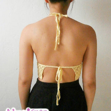 PEARL lacy crop top _ M39