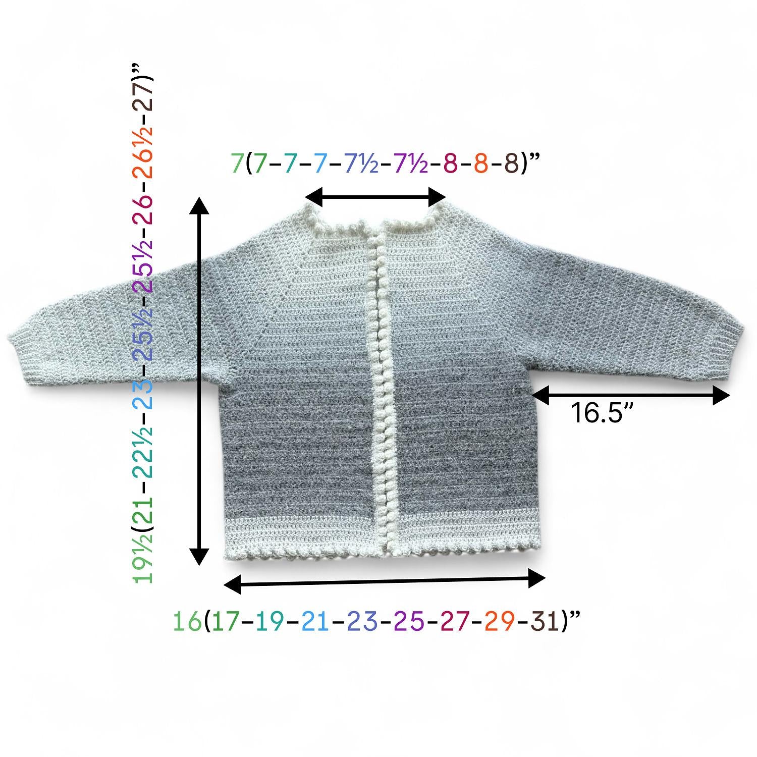 Top Down Popcorn Cardigan