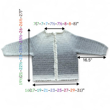Top Down Popcorn Cardigan