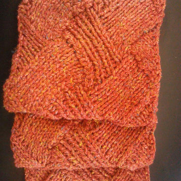 Chunky Entrelac Scarf