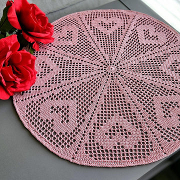 Heart Wheel Doily