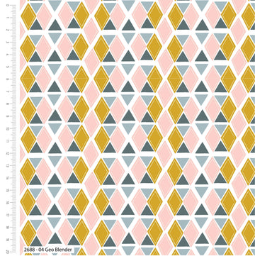 Craft Cotton Company Kitty Garden - Geo Blender