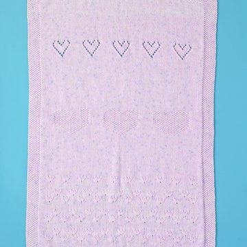 Rosy Garden Blanket - Free Knitting Pattern For Babies in Paintbox Yarns Baby DK Prints by Paintbox Yarns