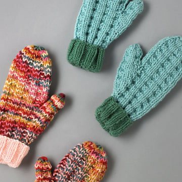 Mighty Fine Mittens - Free Gloves Knitting Pattern for Women in Paintbox Yarns Simply Chunky & Chunky Potts by Paintbox Yarns