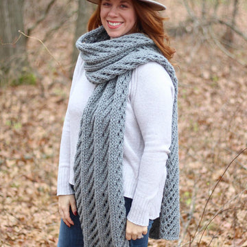 Lattice Blanket Scarf