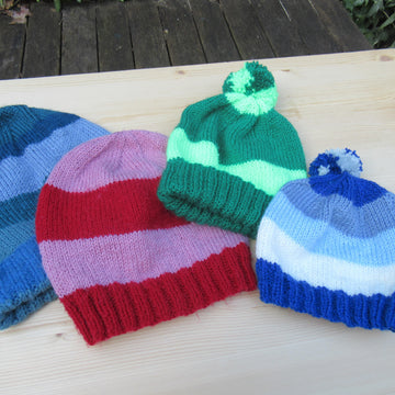 Basic Bobble Hat in 4 sizes