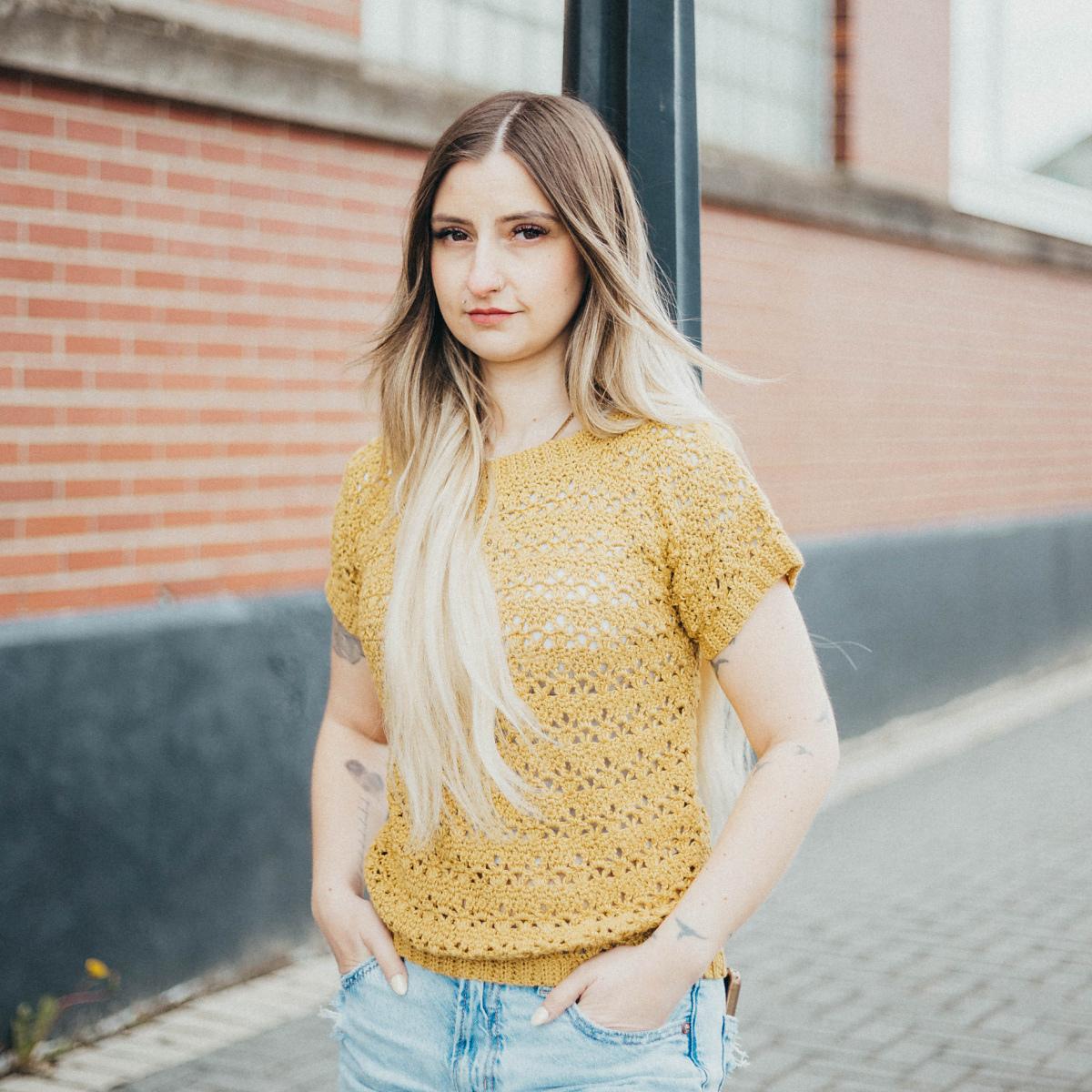 Charliese Summer Crochet Tee