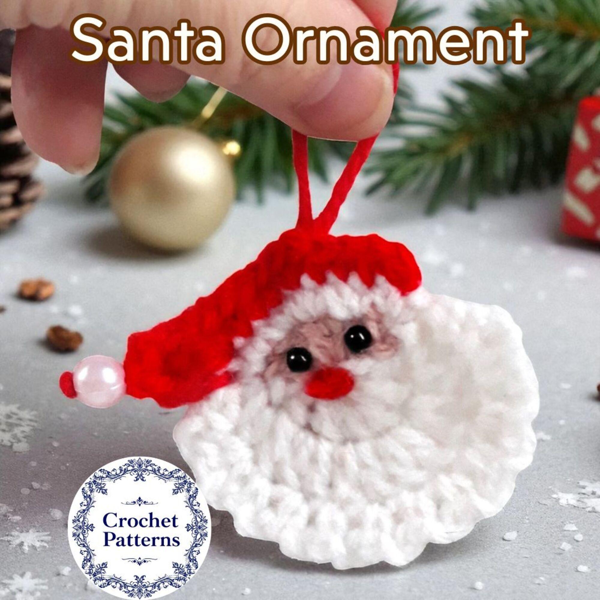 DIY Christmas Ornaments Kit: 8 Crochet Patterns (PDF file)