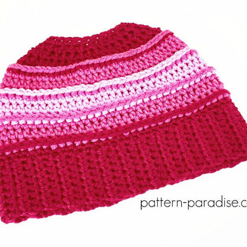 Be Mine Messy Bun Hat